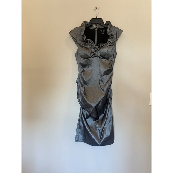 Office Siren DJ-Jaz Dress Metallic Finish Size 12 - Picture 2 of 9